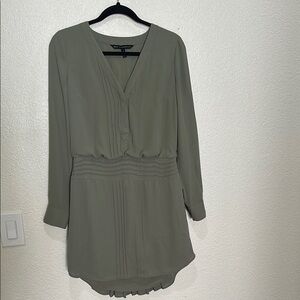 Elegant Olive Green Dress